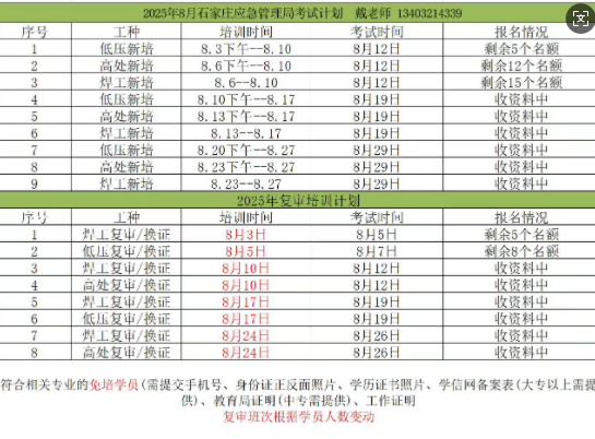 石家莊辦理電工證7-10天，流程簡(jiǎn)單（官方報(bào)名）